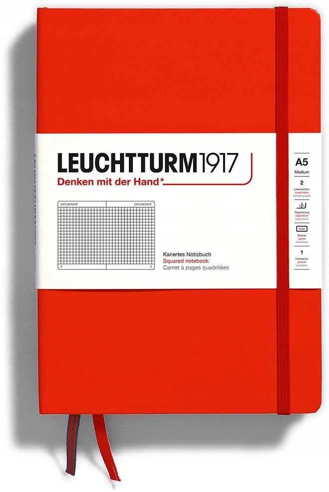 Leuchtturm1917 Notatnik Notes Medium A5 Kratka