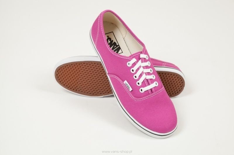 trampki damskie VANS - AUTHENTIC LO PRO FUCHSIA RED TRUE WHITE-41