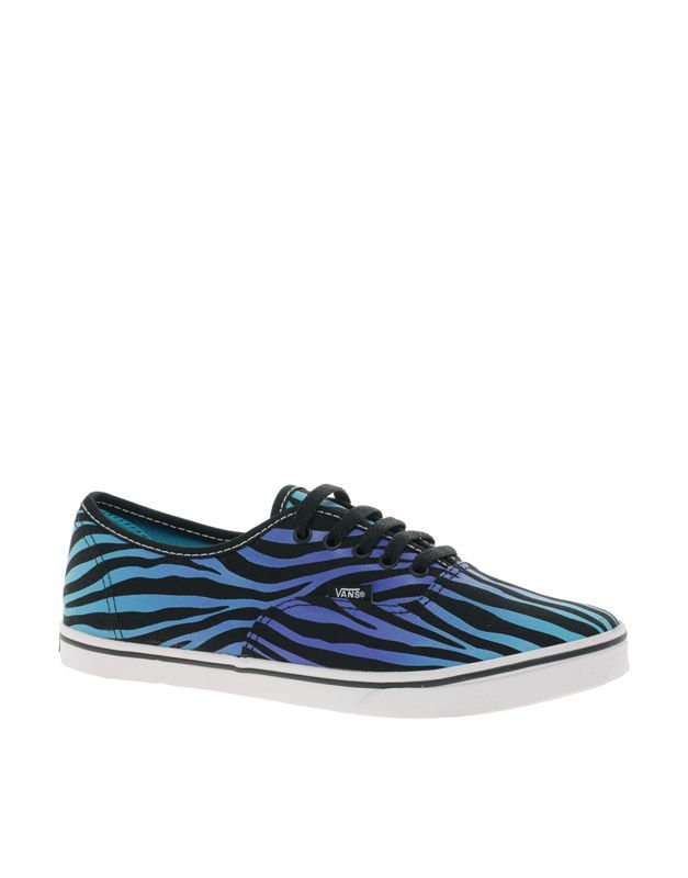 trampki damskie VANS - AUTHENTIC LO PRO ZEBRA FADE BLACK/SCUBA BLUE-36