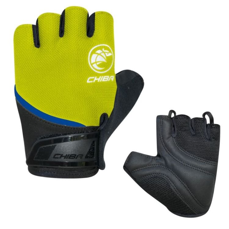Rękawiczki rowerowe Chiba Youth YELLOW XS