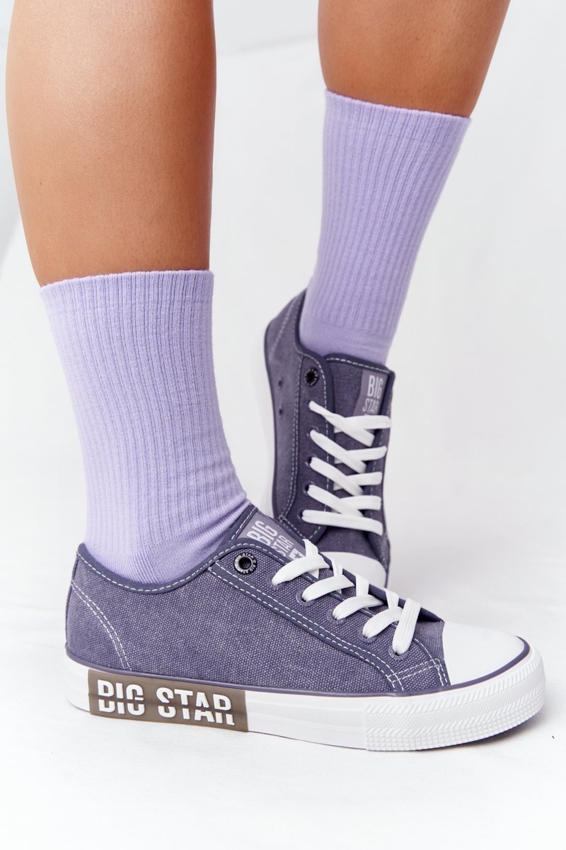Damskie Trampki BIG STAR HH274114 Granatowe-37