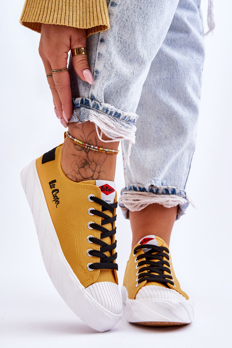 Trampki Damskie Lee Cooper LCW-23-44-1649L Żółte-36