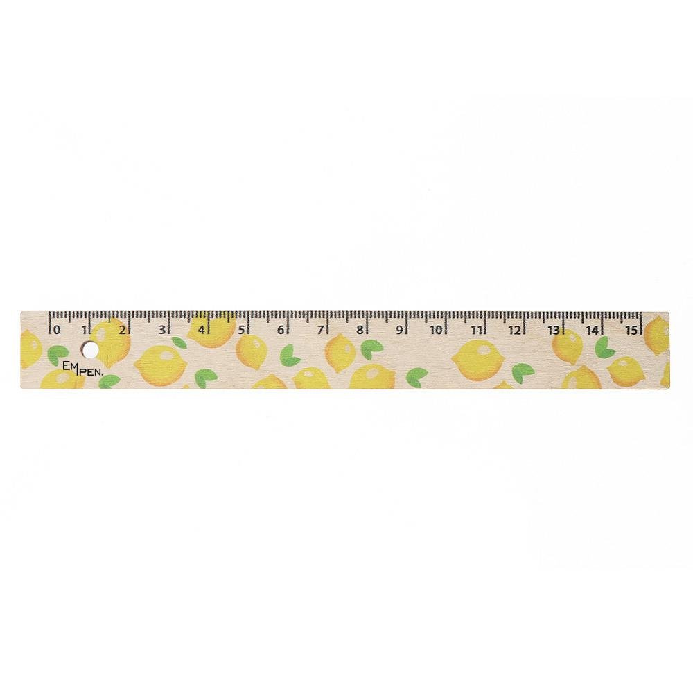 Linijka drewniana Empen Avokado 15cm