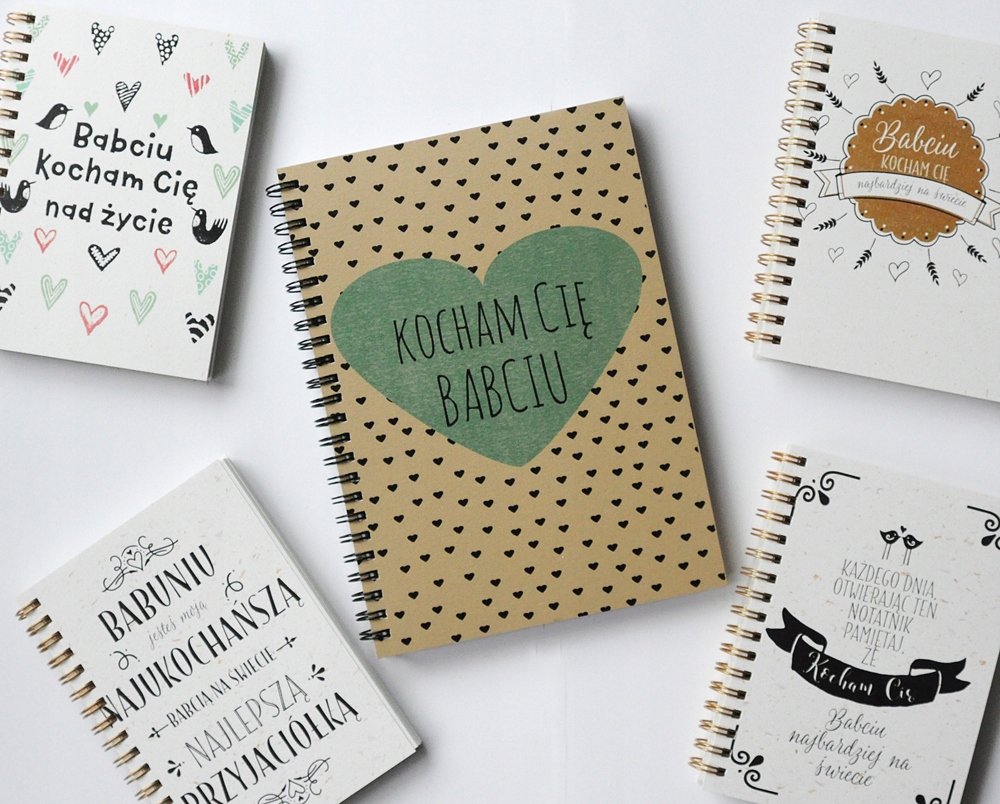 Kocham Cię Babciu, notatnik na Dzień Babci, notes, Sowia Aleja