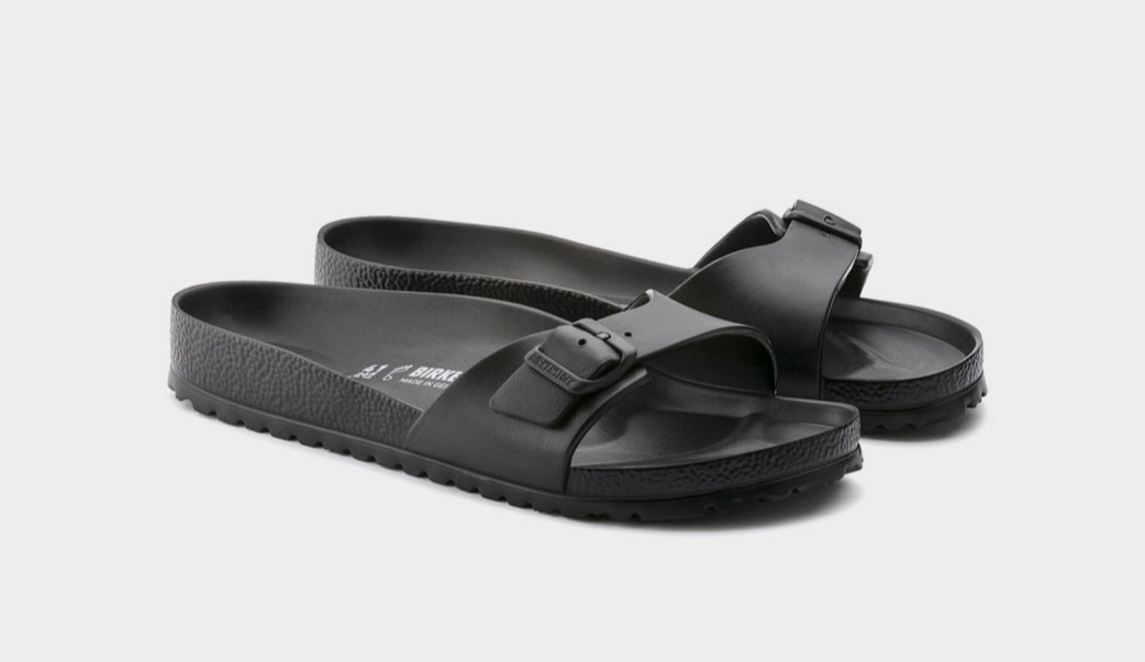 Buty klapki Birkenstock Madrid Essentials EVA czarne - 0128163-41