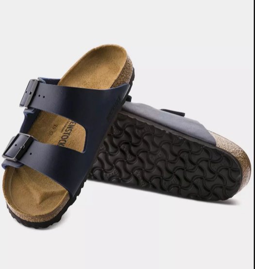 Klapki sandały Birkenstock Arizona BS niebieskie - 0051751-44
