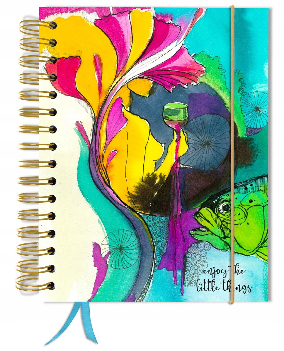 Bullet journal 180 stron notes planer zeszyt A5+ bujo kropki