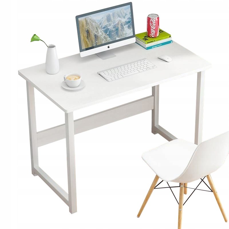 Biurko Komputerowe Białe Stolik Loft Pod Laptop Komputer Styl Skandynawski