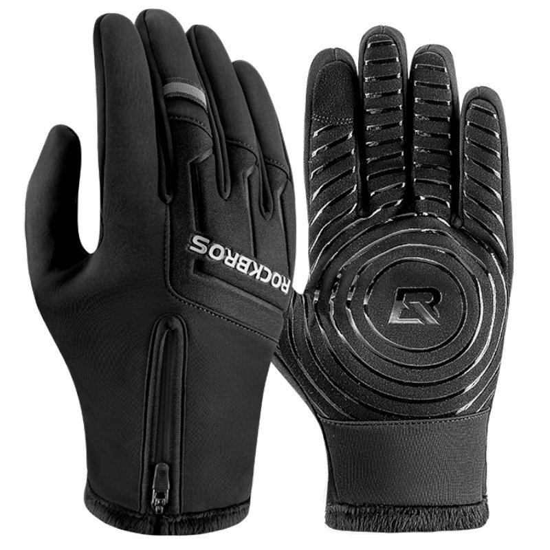 Rękawiczki rowerowe długie zimowe Rockbros S317BK-L