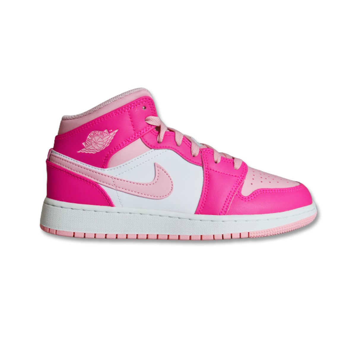 Buty dziecięce Air Jordan 1 Mid GS Fierce Pink - FD8780-116-36.5