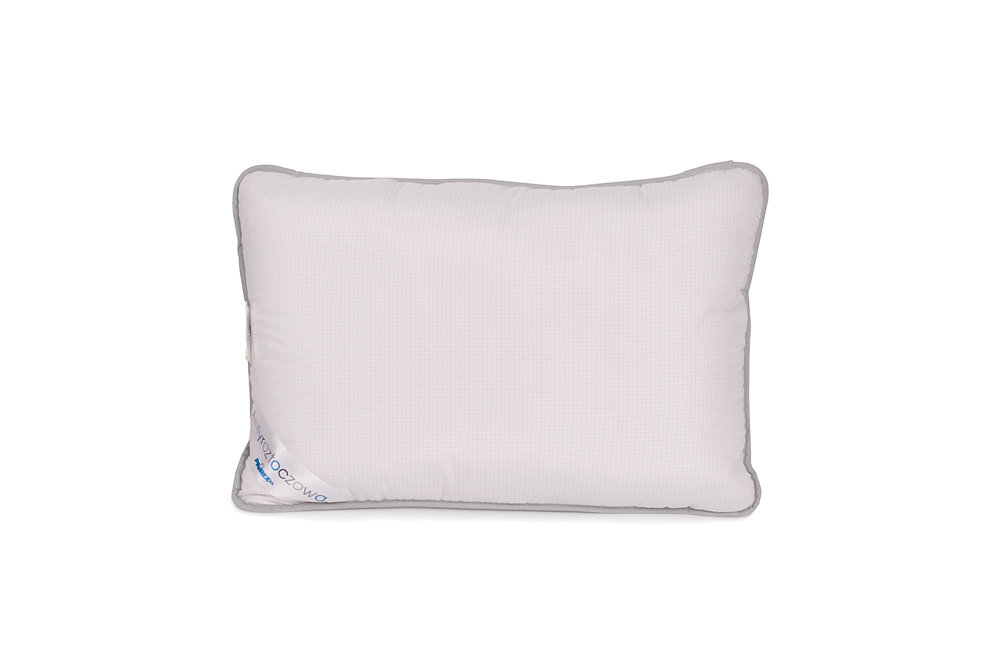 Poduszka antyalergiczna 50x70 Antyroztoczowa 550g biała kratka