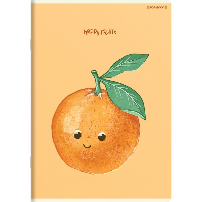 Zeszyt Top 2000 Happy Fruits A5 32 kartki kratka z marginesem 70g