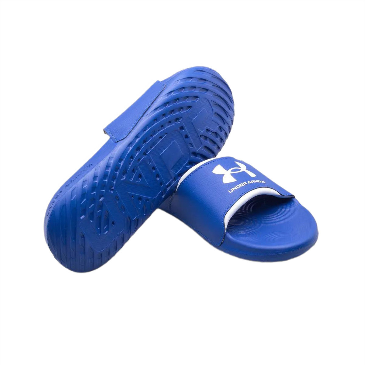 Klapki Basenowe Piankowe Under Armour Ignite Select Sportowe Niebieskie-44