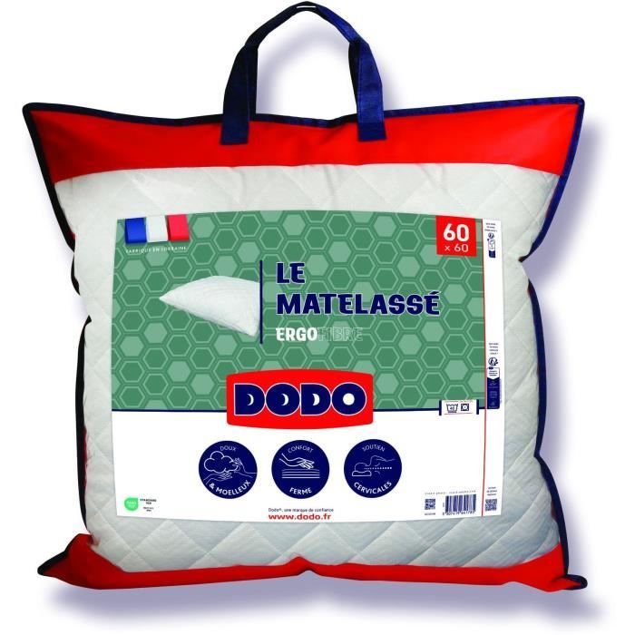 Poduszka Le Matelassé DODO - 60x60 cm - Stabilne podparcie - Zdejmowane pokrycie