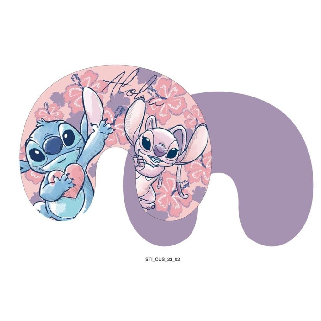 lilo & stitch - stitch & angel - travel poduszka