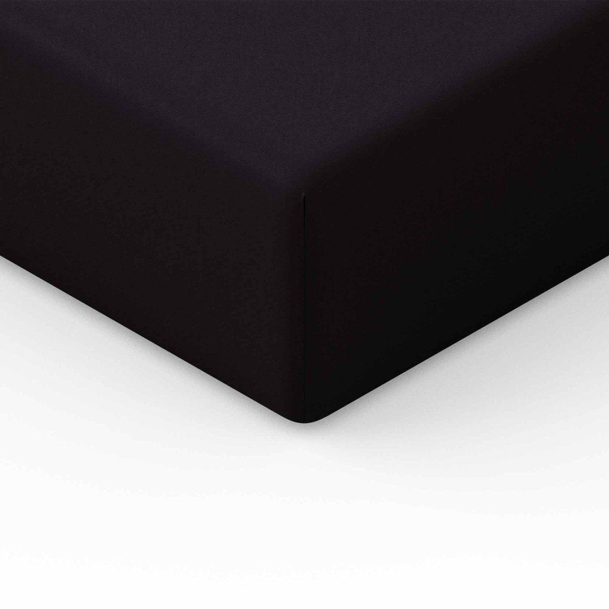 Prześcieradło Jersey z gumką 120x200 cm czarne Spod Igły i Nitki