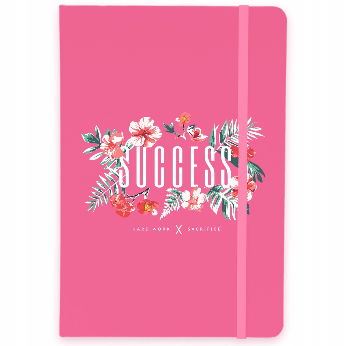 NOTES A5 RÓŻOWY Notatnik W Linie HARD WORK Wzory