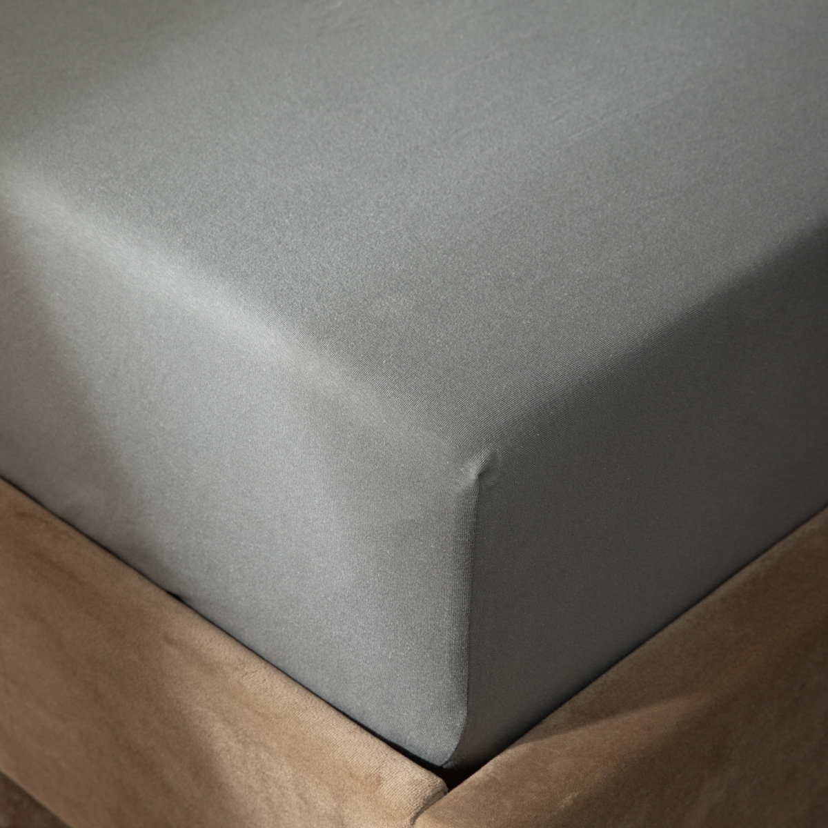 HOMLA PELLY Prześcieradło jersey szare PREMIUM 160x200 cm