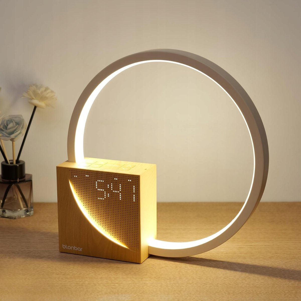NOCNA LAMPKA BLONBAR 10W Z FUNKCJĄ ŁADOWANIA USB KOŁO 3 POZIOMY JASNOŚCI
