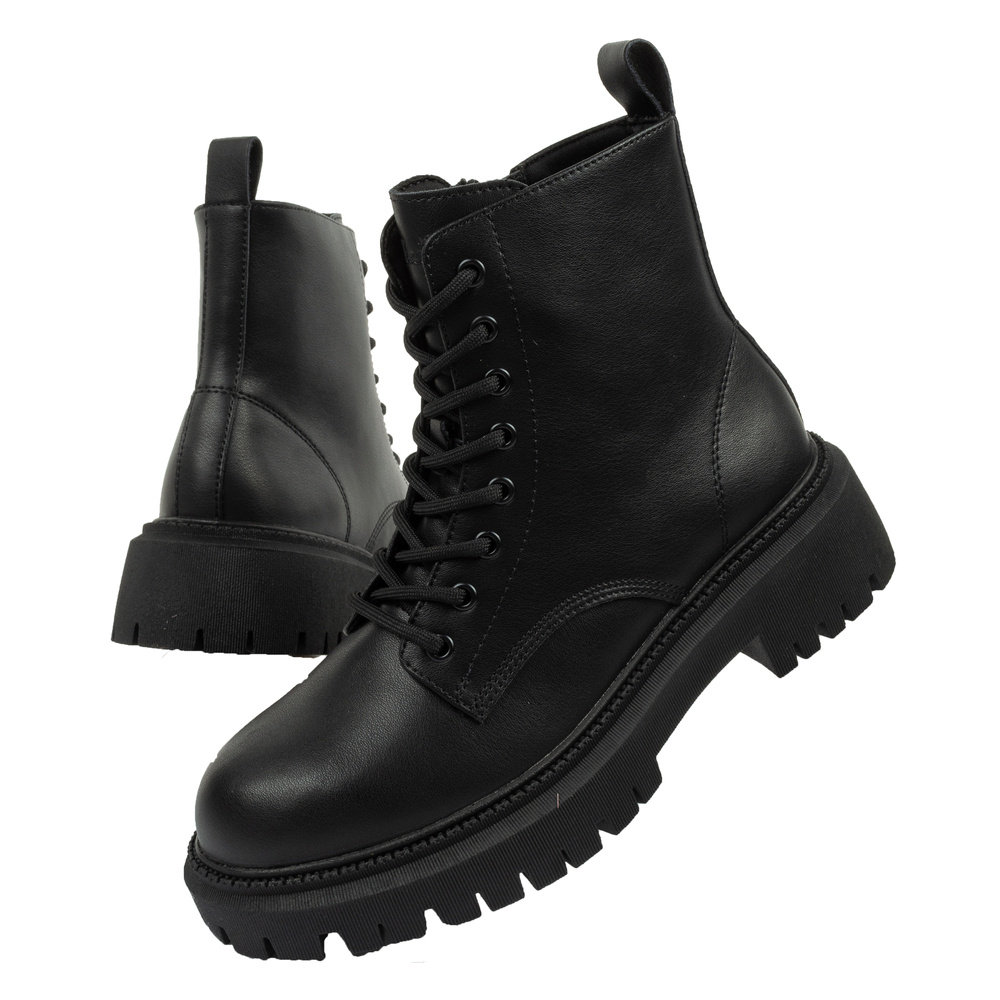 Buty damskie botki Skechers traperki [167344/BBK]-36