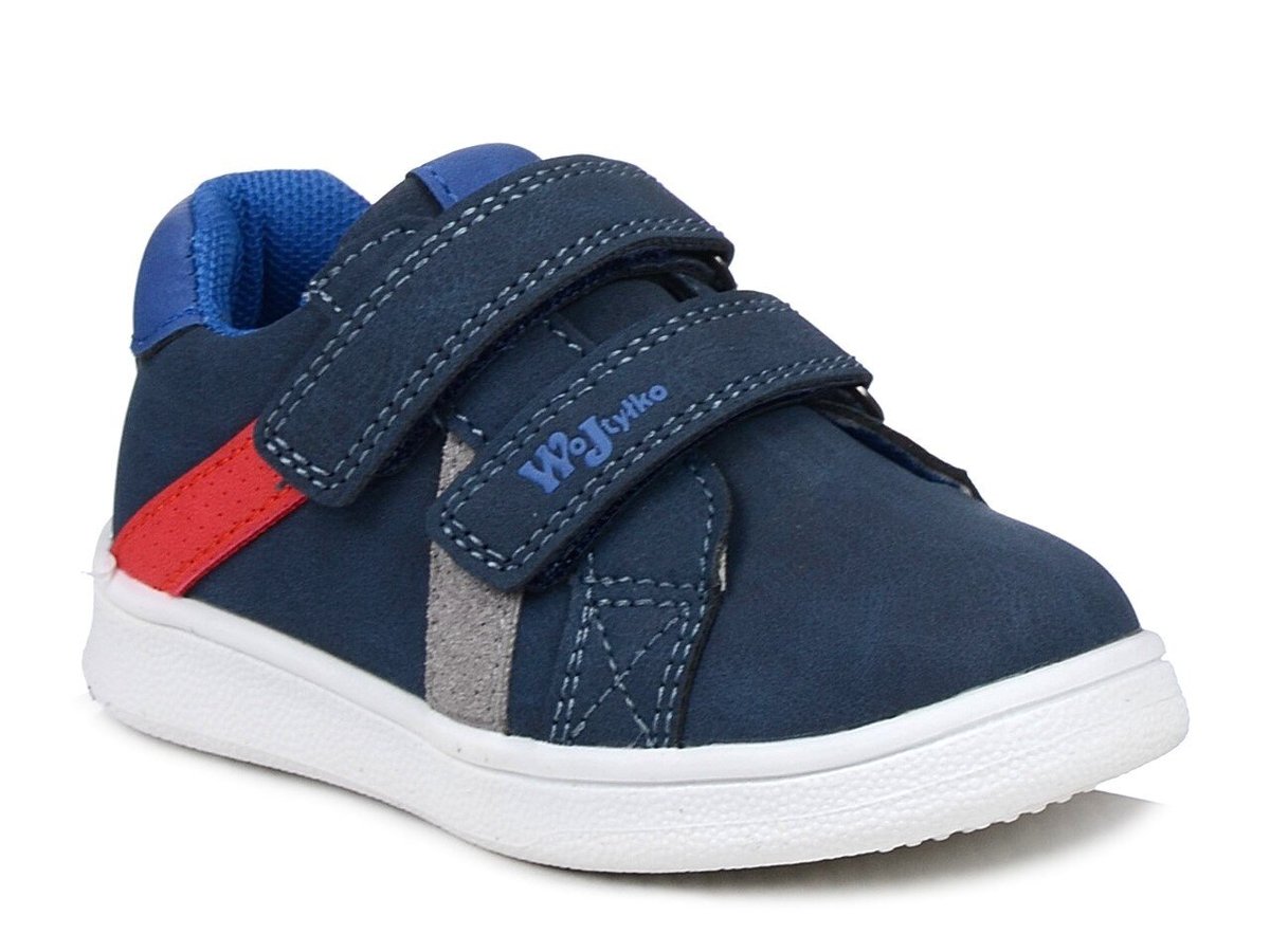 Buty dziecięce chłopięce sportowe wkładka skórzana Wojtyłko 24389G -30