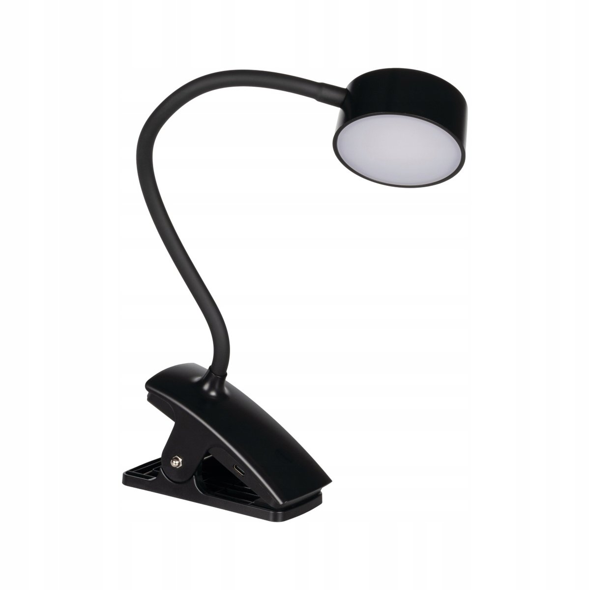 Lampka biurkowa LED LL AGREER B dla dzieci na klips USB czarna kinkiet