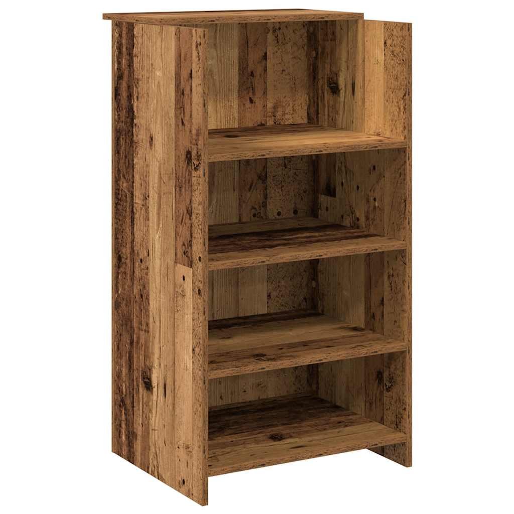 vidaXL Biurko recepcyjne Stare drewno 55x50x103,5 cm Drewno klejone