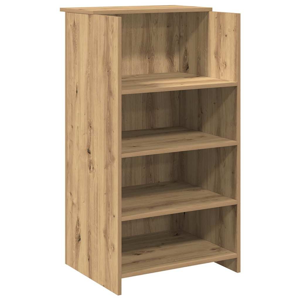 vidaXL Biurko recepcyjne dąb artisan 55x50x103,5 cm Drewno klejone