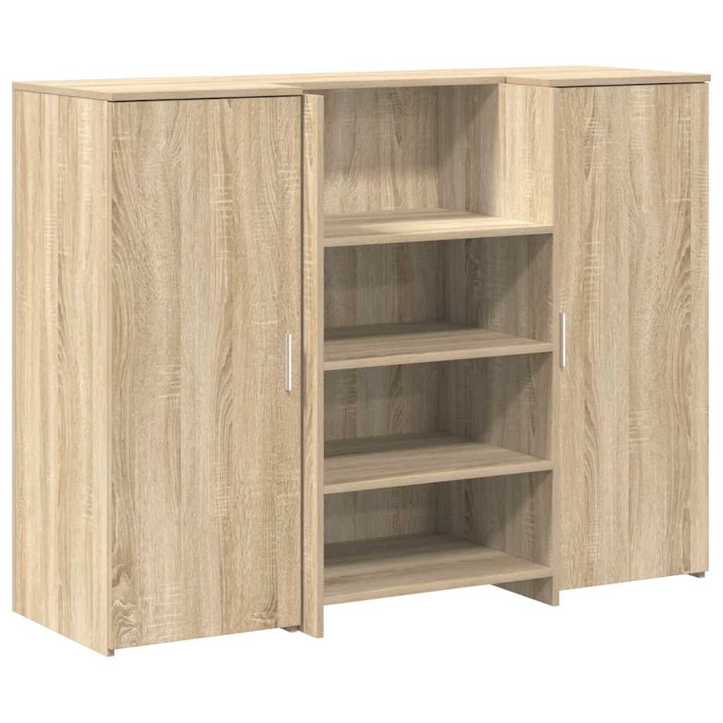 vidaXL Biurko recepcyjne dąb sonoma 135x50x103,5 cm Drewno klejone