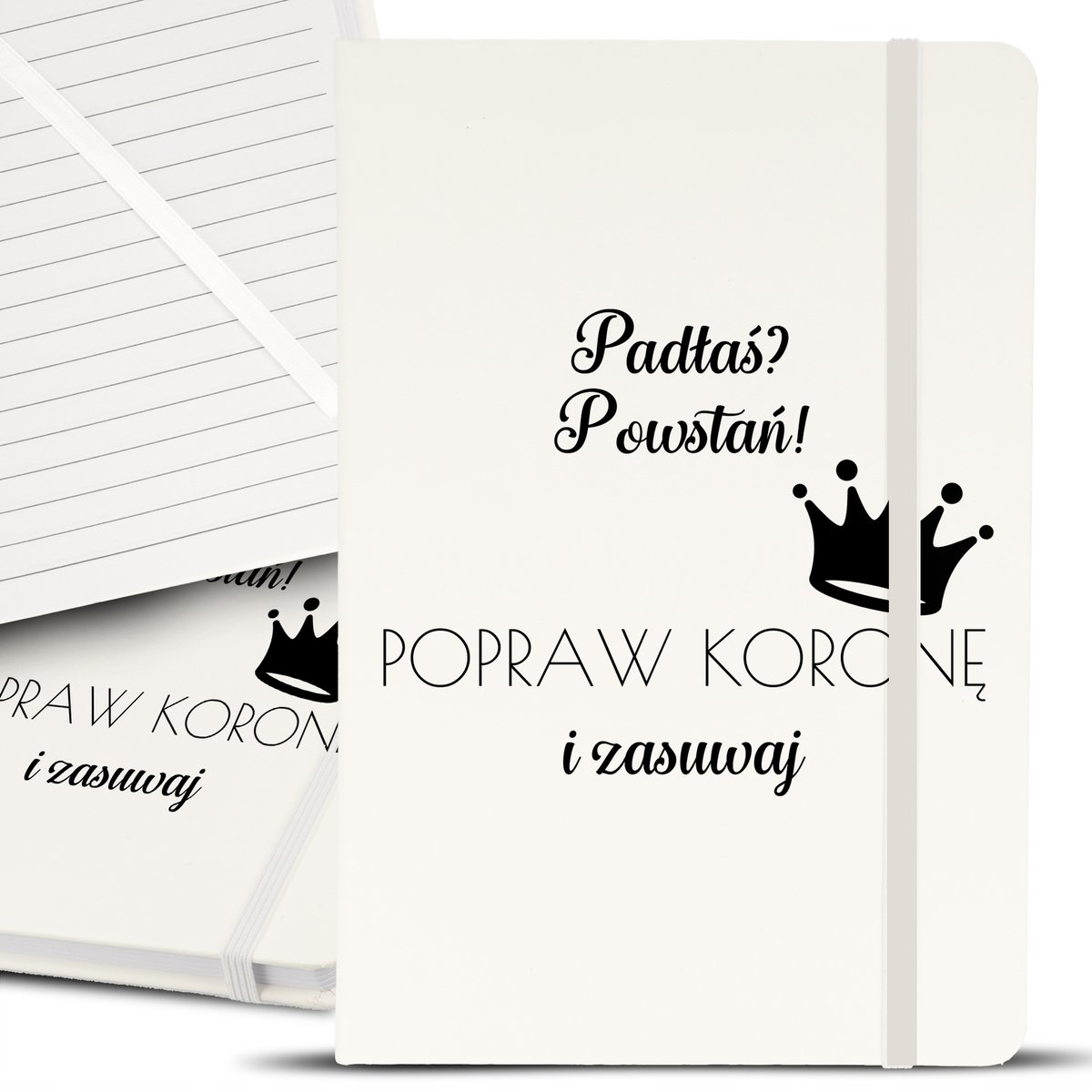 Notes Notatnik Bujo A5 Biały POPRAW KORONĘ Wzory