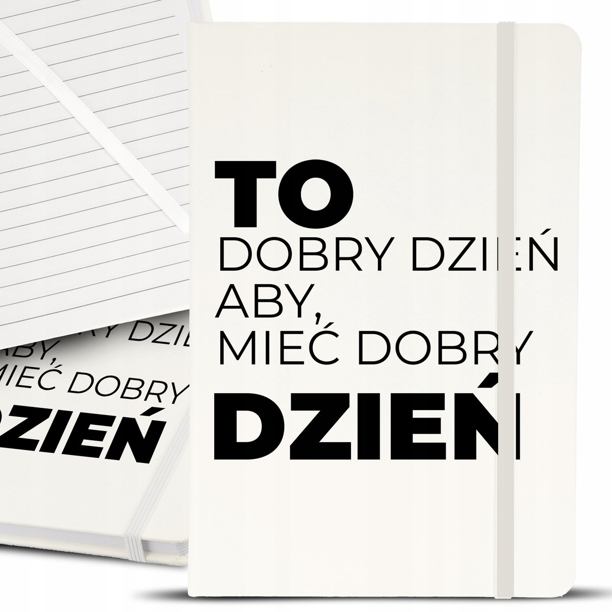 Notes Notatnik Bujo A5 Biały DOBRY DZIEŃ Top Wzory