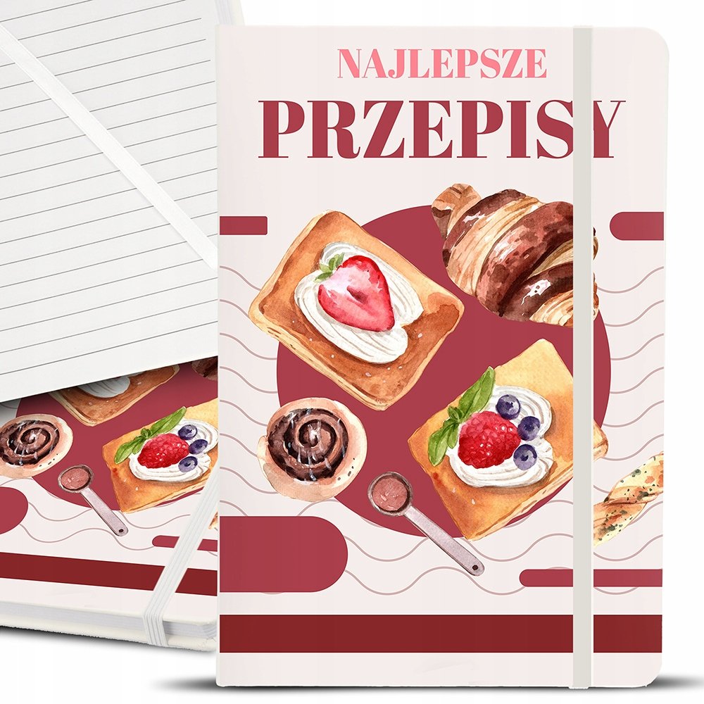 NOTES NA PRZEPISY ZESZYT KULINARNY PRZEPIŚNIK BIAŁY Najlepsze Przepisy Wz
