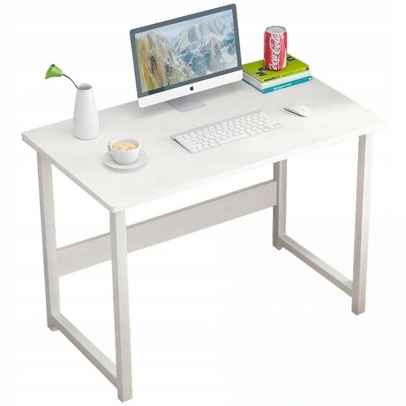Biurko Komputerowe Białe Stolik Loft Pod Laptop Komputer Styl Skandynawski