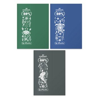 Herlitz Zeszyt A5 32 kartki w kratkę ECO PP Ocean colors fsc