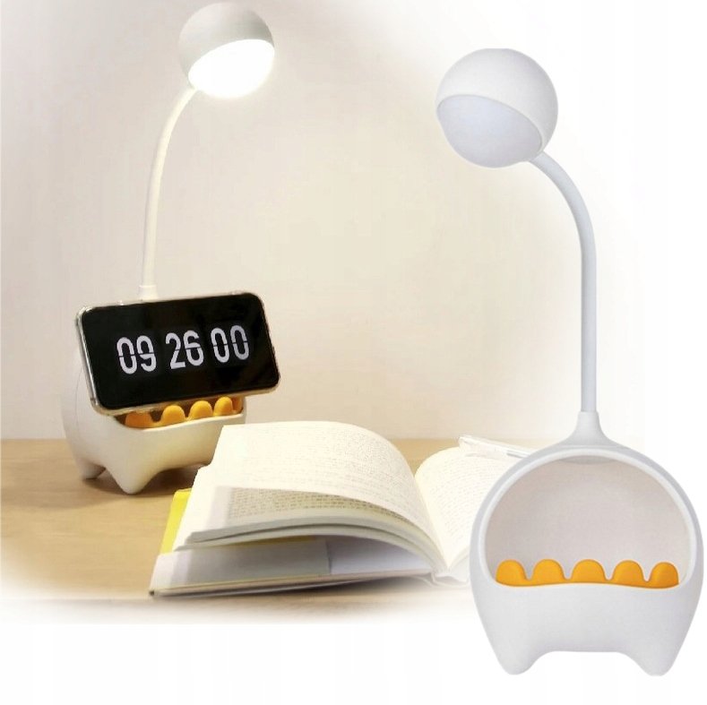 Lampka biurkowa nocna lampa LED dla dziecka dzieci pojemnik na akcesoria