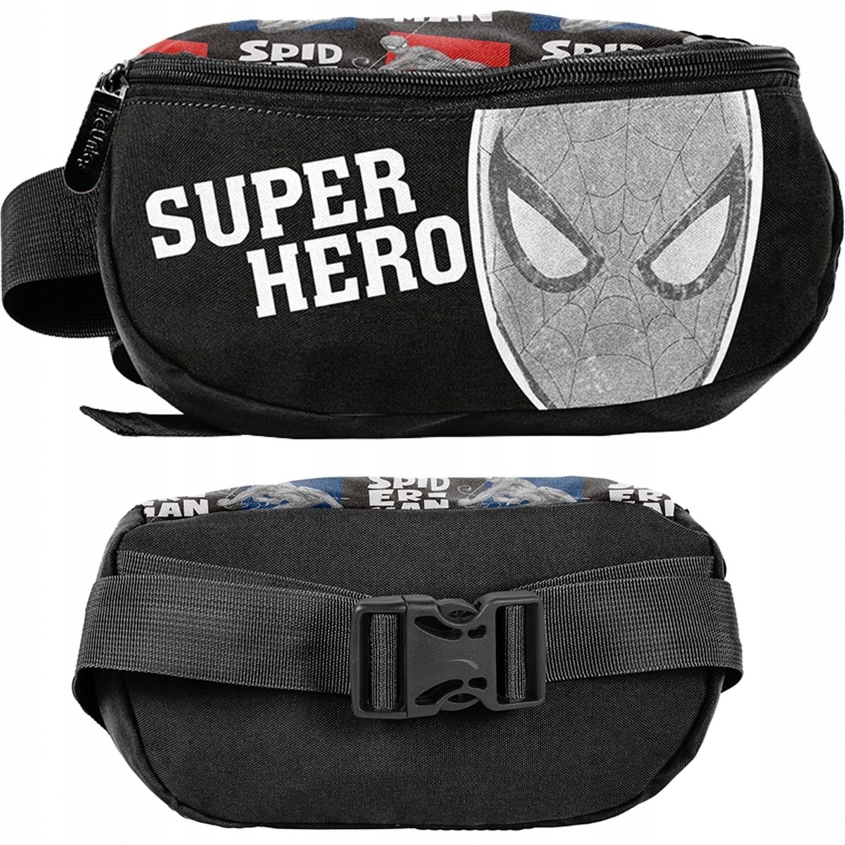 SASZETKA NERKA SpiderMan PAS TORBA MŁODZIEŻOWA CZARNA BEUNIQ PASO