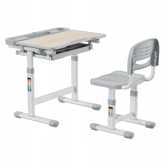 ZESTAW Regulowane ergonomiczne BIURKO DZIECIĘCE 54-76 + KRZESŁO DLA DZIECKA