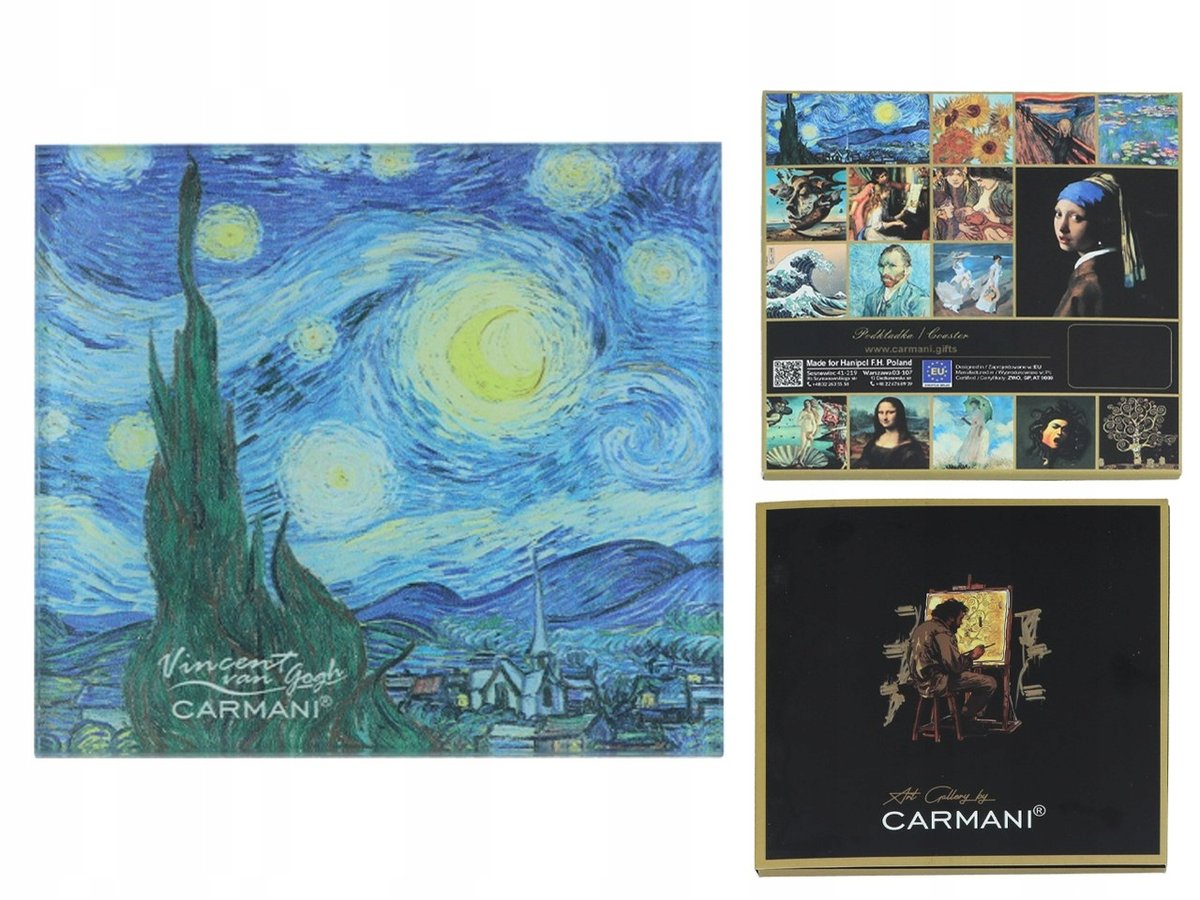 Podkładka szklana - V. van Gogh, Gwiaździsta Noc (CARMANI)