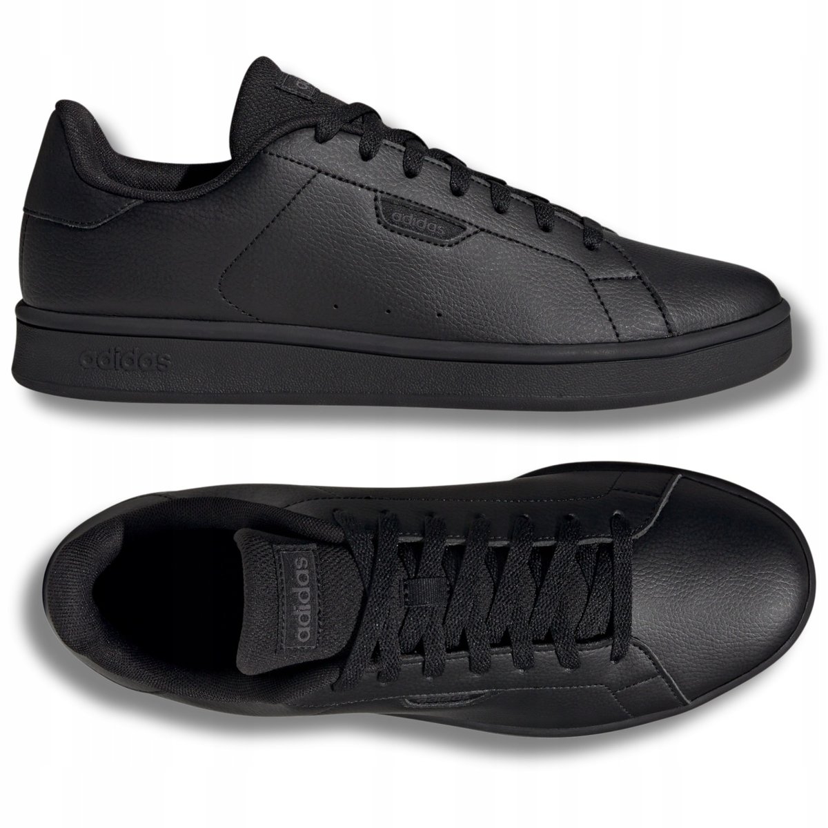 BUTY SPORTOWE MĘSKIE TRAMPKI ADIDAS WYGODNE NA CO DZIEŃ CZARNE 48