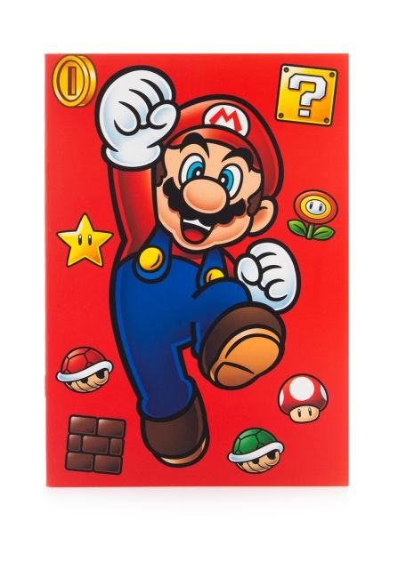 Notes A5 zeszyt Super Mario 32 strony w kratkę notatnik szkolny dla dzieci