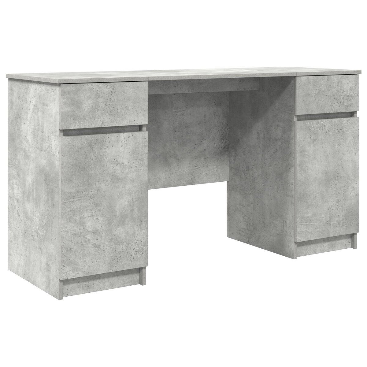 Biurko vidaXL w kolorze betonu szarego 140x49x76 cm z drewna inżynieryjnego