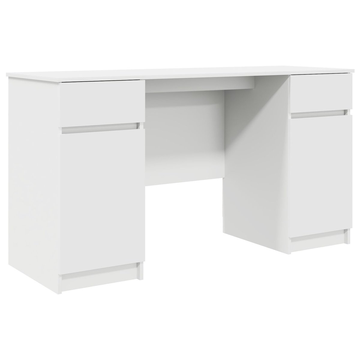 Biurko vidaXL Białe 140x49x76 cm z płyty drewnopochodnej