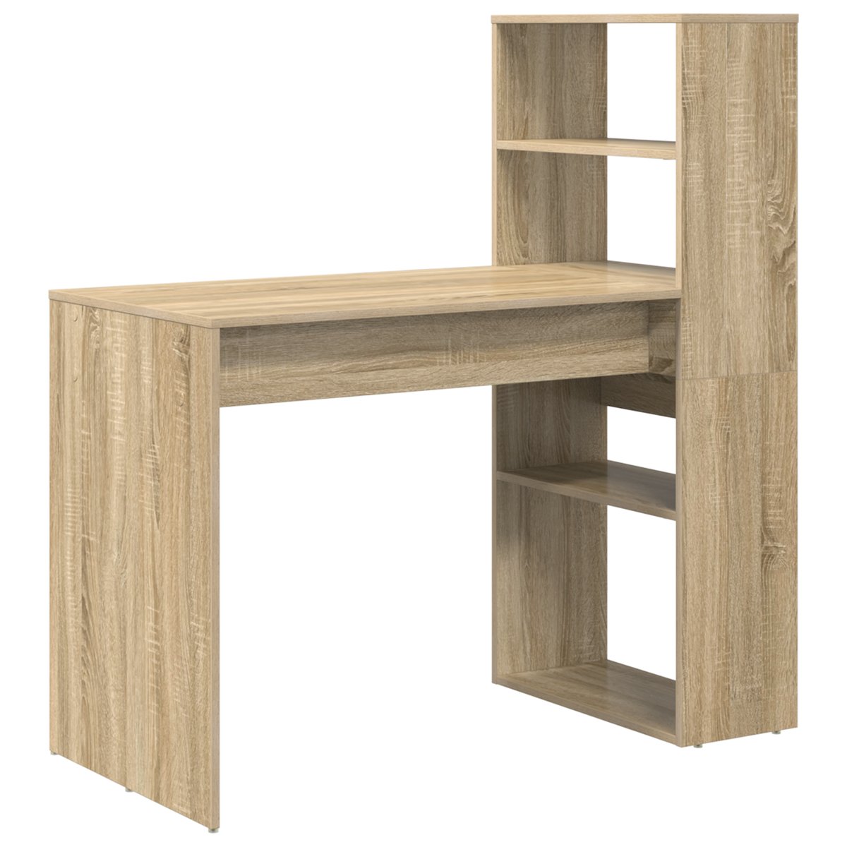 vidaXL Biurko z przechowywaniem Dąb Sonoma 113x54x120 cm Płyta wiórowa