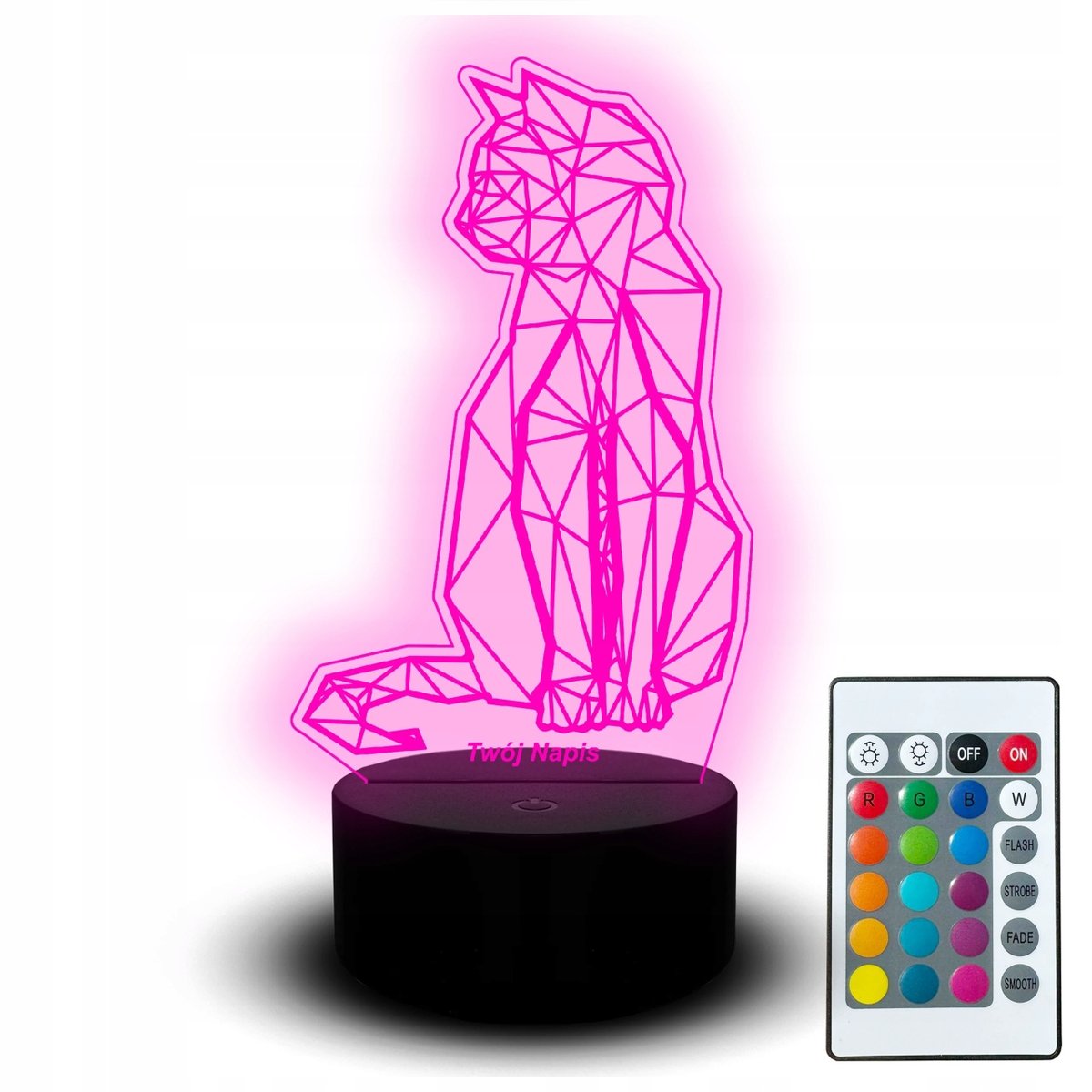 Led Lampka na Biurko Nocna Kotek Kicia Kot Bajka Zwierzę Dziecko Zwierzak