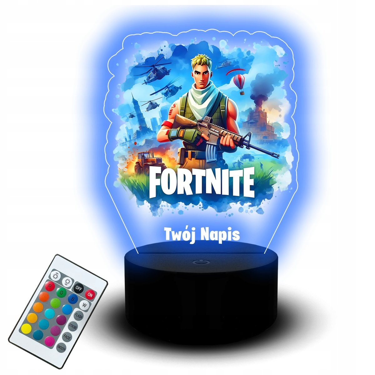 Statuetka dla Gracza Fortnite Gra Prezent Zestaw Gamingowy Lampka Led Nocna