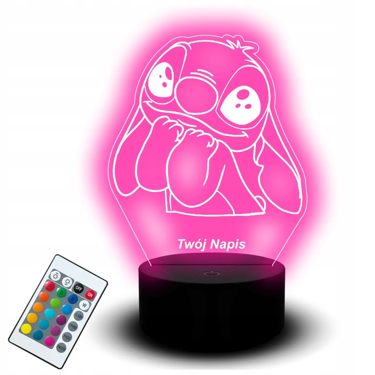 Lampka Nocna Led na Usb Biurkowa Lilo Stitch Bajka dla Dziecka Postać Stich