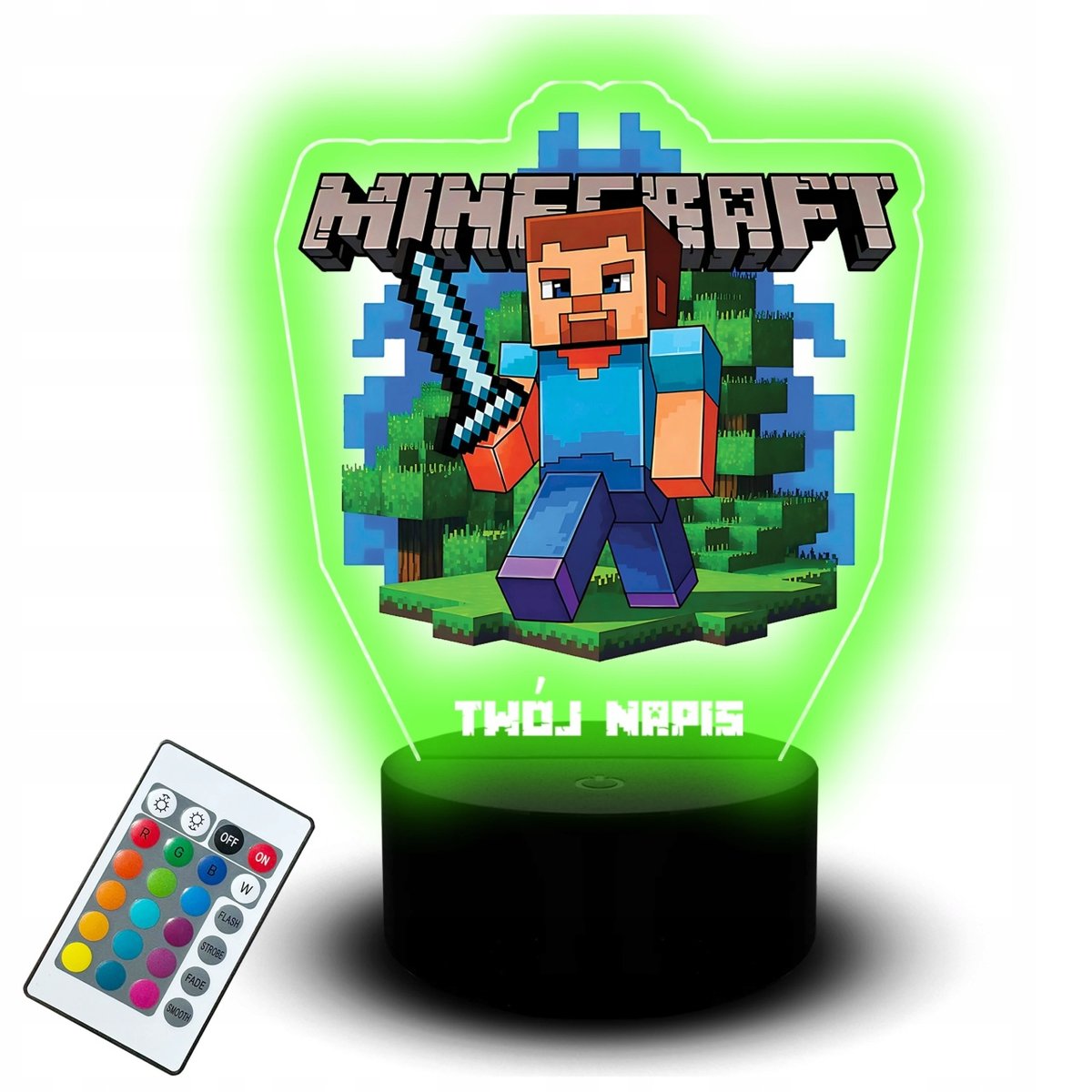 Statuetka Gamingowa dla Dzieci Gra Minecraft Zestaw Pilot Kabel Figurka