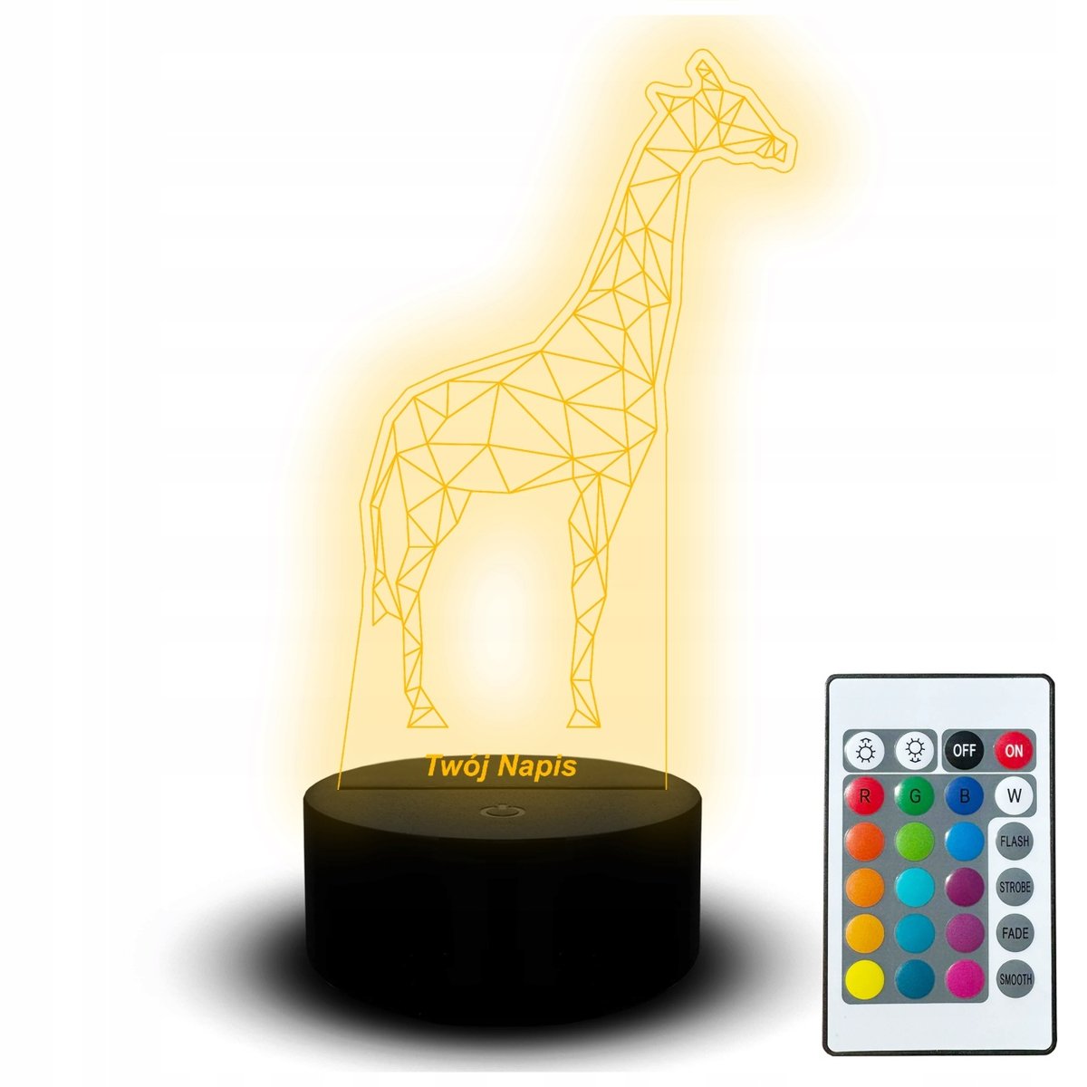 Żyrafa Lampka Nocna Led na Biurko Dla Dziecka Safari Zoo Statuetka Zwierzę