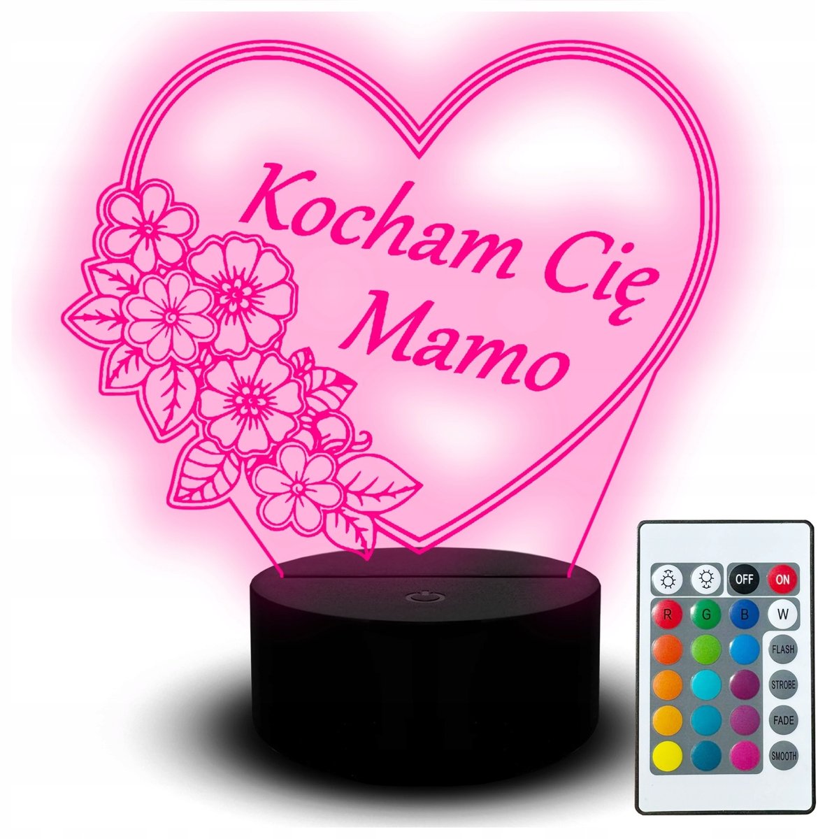 Led Na Dzień Mamy Lampka Nocna Statuetka dla Matki Upominek Prezent Zestaw