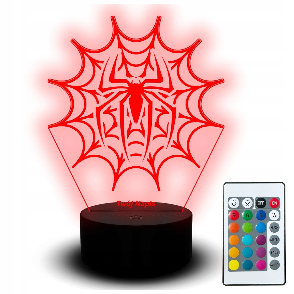 Lampka Led Biurkowa Spiderman Bajka Dziecko Statuetka Grawer Marvel Imię